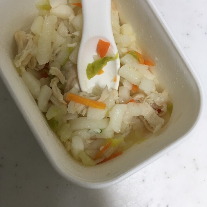 離乳食後期 鶏のささみと白菜と京くれないのうどん レシピ 作り方 By Xmickyx 楽天レシピ 離乳食後期 鶏のささみと白菜と京くれないのうどん レシピ 作り方 By Xmickyx 楽天レシピ